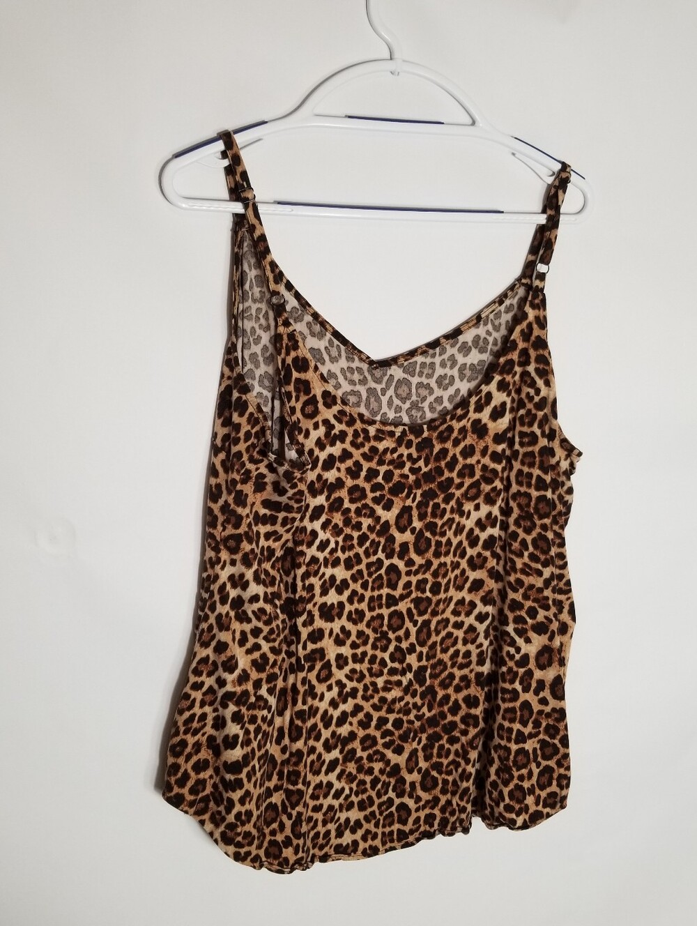 Torrid 3 Tank Top Women's 3X Brown Leopard Animal Print Adjustable Straps - Picture 4 of 7
